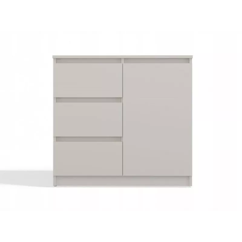 CÓMODA 1 PUERTA 3 CAJONES COLOR CACHEMIRA