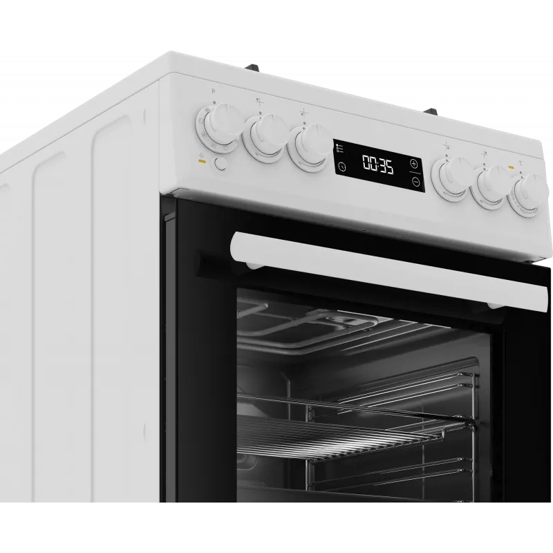 Placa de gas y horno eléctrico BEKO FSM51339DWDS 50 cm, blanco, clase energética A