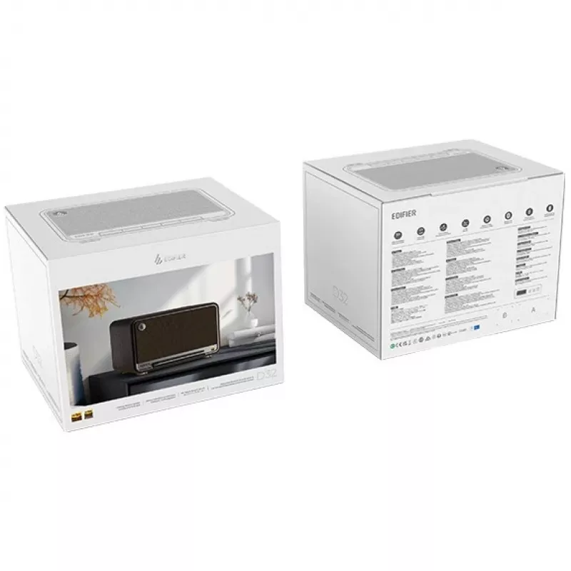 Altavoz inalámbrico de sobremesa Edifier | D32 | 60 W | Bluetooth | negro nogal | conexión inalámbrica