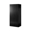 Armario ropero cama meble PAFOS 2D 90×55,5×198,5 cm negro mate — 2 baldas