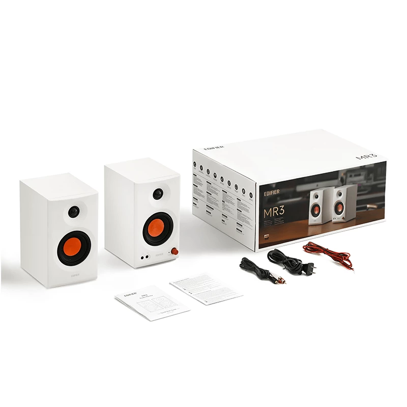 Edifier | Monitores de estudio activos | MR3 | 18W x 2 W | Bluetooth | Blanco | ≥ 85 dB | Conexión inalámbrica
