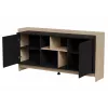 Cómoda Cama PORTO 2D 150x38x77 roble/negro