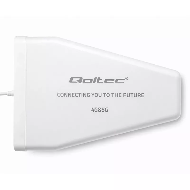 Antena 4G/5G LTE exterior QOLTEC 9 dBi, conector hembra N, cable de 3 m