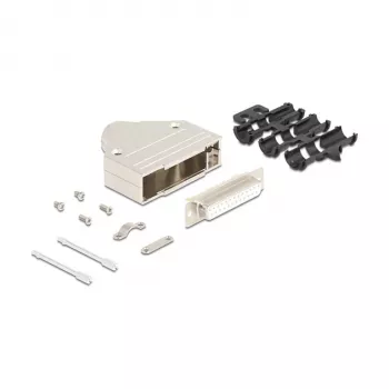 Conector de cable DeLOCK 67135 D-Sub de 25 pines plata conector hembra
