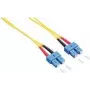 Logilink - Cable de conexión - SC monomodo (M) a SC monomodo (M) - 2 m - fibra óptica - dúplex - 9/125 micrómetros - OS2 - libre de halógenos - amarillo (FP0SC02)