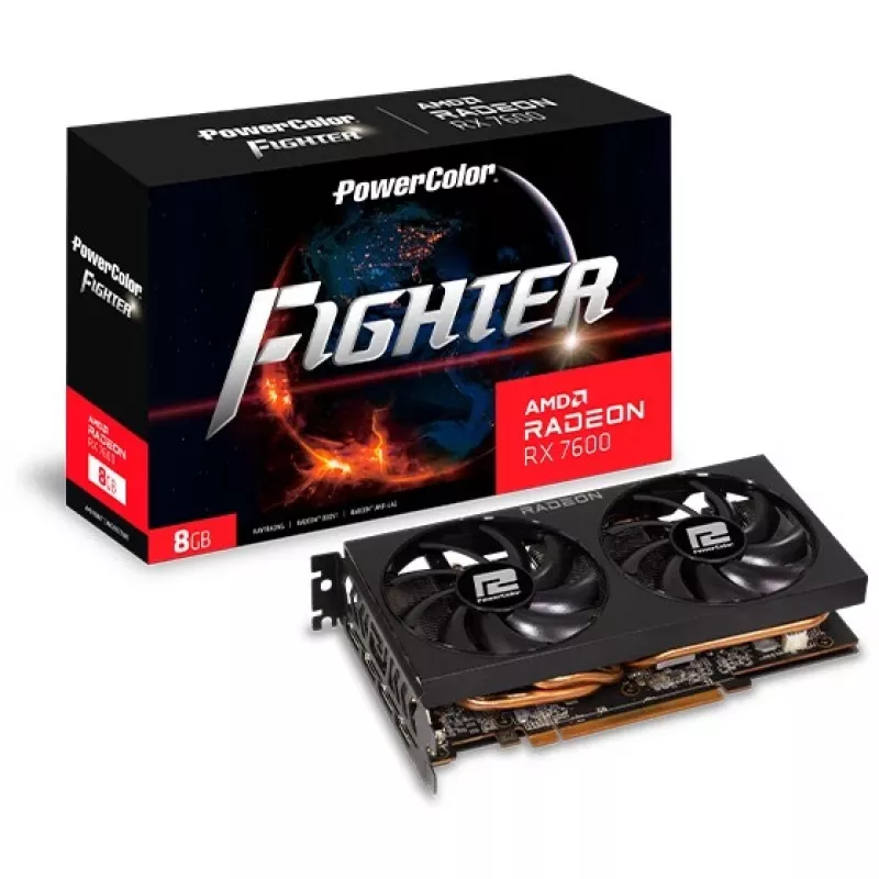 PowerColor Fighter Radeon RX 7600 8GB GDDR6 Tarjeta gráfica