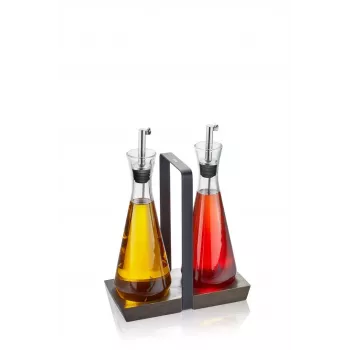 GEFU X-PLOSION dispensador de aceite/vinagre 0,25 l vidrio, silicona, acero inoxidable transparente