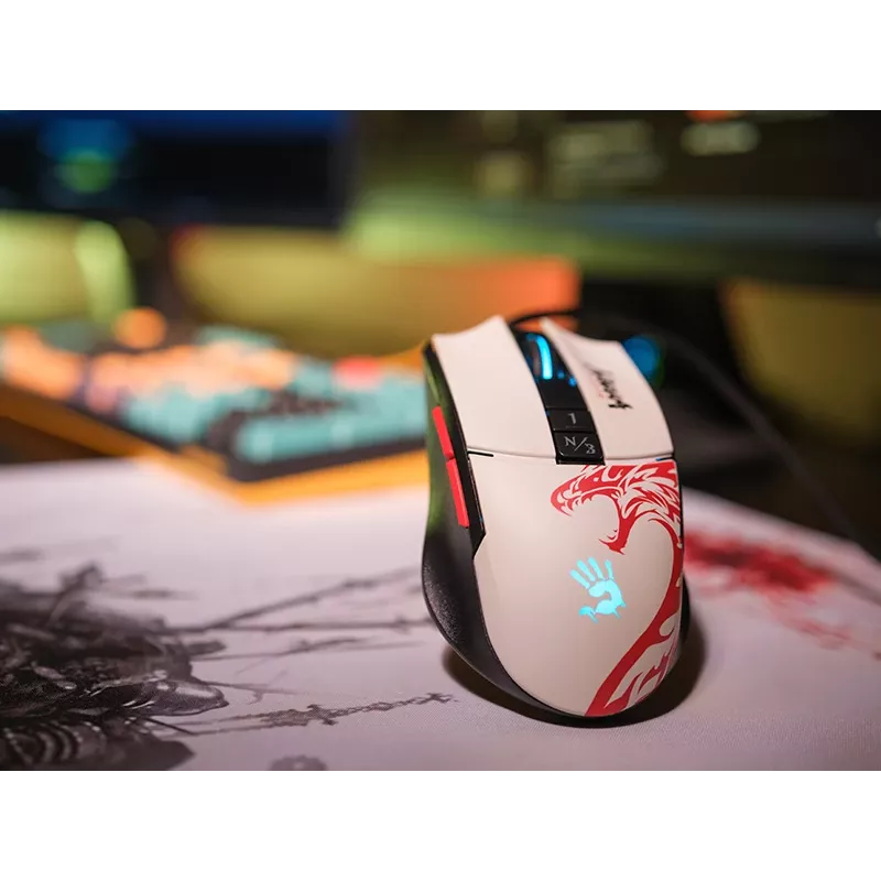 Ratón gaming con cable A4Tech Bloody L65 MAX RGB 16000 DPI Ergonómico para diestros