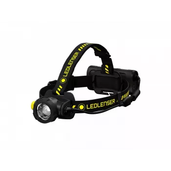 Linterna frontal Led Lenser H15R Work negra amarilla