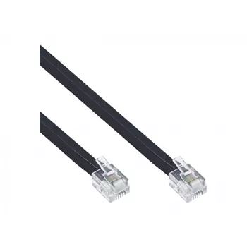 Cable modular InLine RJ12 macho / macho 6P6C 20m