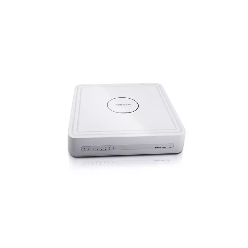 Foscam FN8108H grabador de vídeo en red de 8 canales 5 MP, blanco