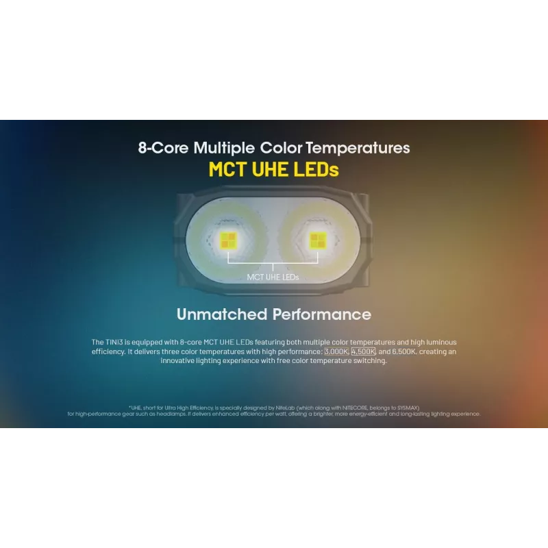 Linterna llavero Nitecore TINI3 negra 600 lm USB recargable