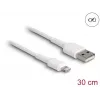 Cable de carga USB DeLOCK 87866 para iPhone iPad iPod 30 cm