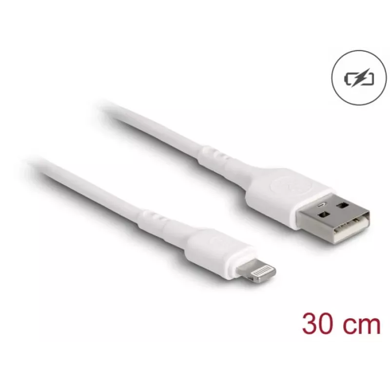 Cable de carga USB DeLOCK 87866 para iPhone iPad iPod 30 cm