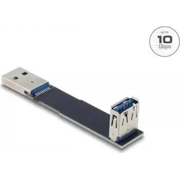 Cable de cambio de género DELOCK 67423 — Type-A a Type-A, negro