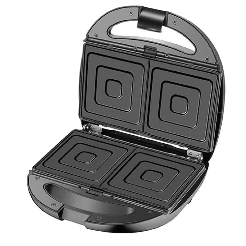 Sandwichera Adler AD 3040 1200 W negra, gris