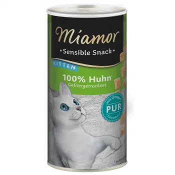 Snack para gatos Miamor MIAMOR Sensible Snack 30 g — pollo carnoso, sin cereales, sin gluten, Junior