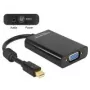 Adaptador de cable de vídeo DeLOCK 65598 Mini DisplayPort a VGA 3,5 mm