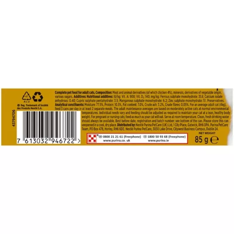 Purina Nestle Gourmet Gold - salmón y pollo - comida húmeda para gatos - 85 g