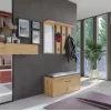 Perchero + espejo PARMA 100x15x.81.5 cm, roble artesanal