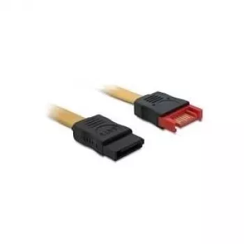 DeLOCK 82666 Cable alargador SATA, macho/hembra, 1 m, amarillo