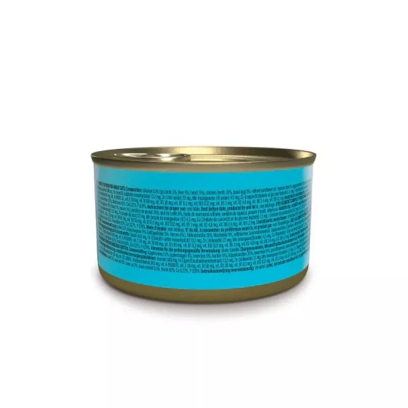 Comida húmeda para gatos Agras Pet Foods Schesir after Dark Complete caldo 80 g – pollo, sin gluten, para gatos adultos