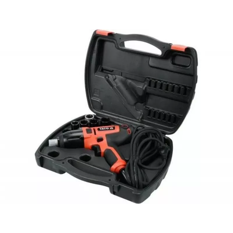 Atornillador de impacto Yato YT-82020 1/4 pulgadas 3300 rpm 450 N⋅m Negro, Rojo 450 W