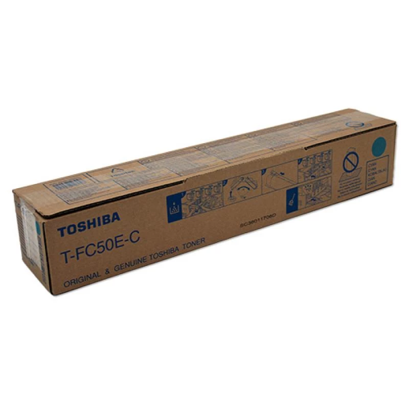 Toshiba 6AJ00000113/T-FC50E-C tóner cian. 33.6K páginas para Toshiba E-St