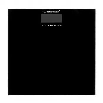 Esperanza EBS002K báscula de baño báscula de baño electrónica cuadrada negra