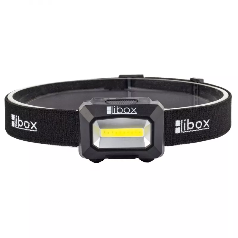 Linterna Libox LB0107 negra linterna frontal LED