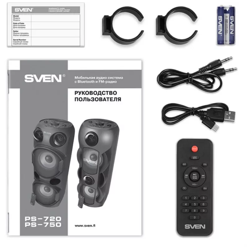 Altavoz SVEN PS-720 80W BT negro