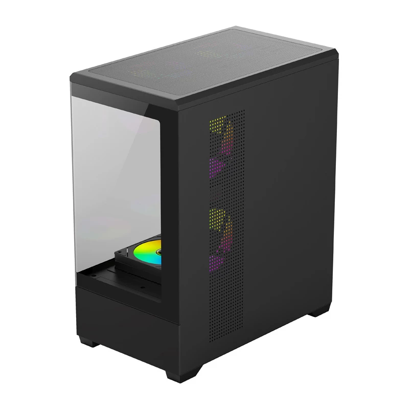 Caja de PC Darkflash C365 (negra) con 5 ventiladores incluidos