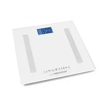 Esperanza EBS016W báscula de baño cuadrada blanca báscula de baño electrónica