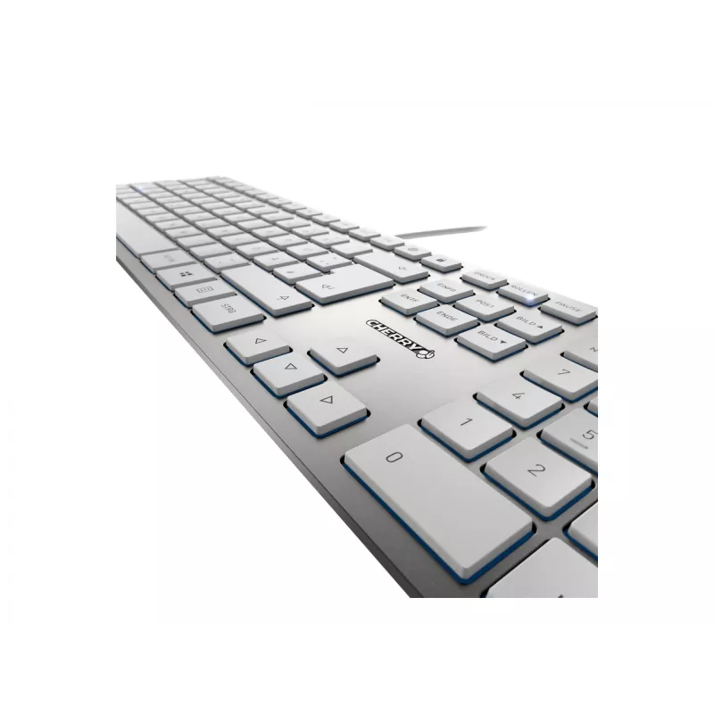Teclado CHERRY KC 6000 slim universal USB QWERTZ alemán plateado