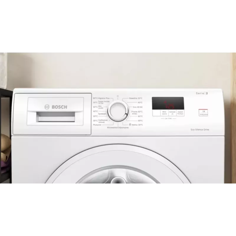 Lavadora de carga frontal Bosch WGE02201PL — 8 kg, 1200 rpm, tambor de 55 l, pantalla LED, inverter