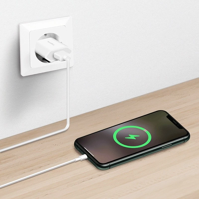 Adaptador de toma USB-A, 5W, 5V/1A, 1xUSB-A blanco