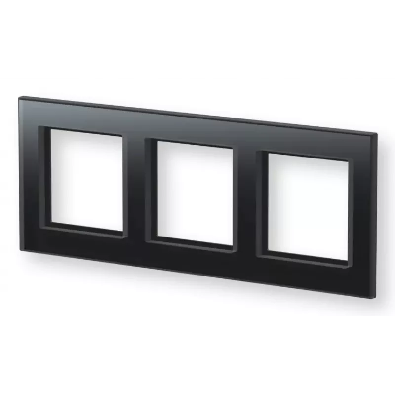 eQ-3 Homematic IP 162150A1 Marco de cristal, triple, negro