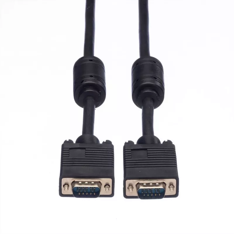 Cable VGA ROLINE HQ 10m M/M con ferrita
