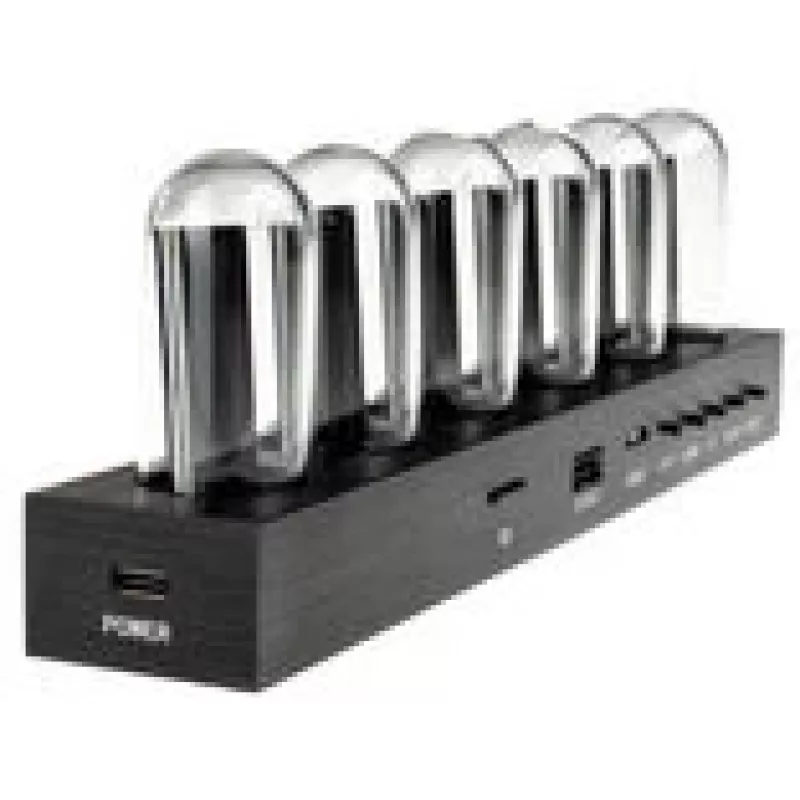 Reloj de mesa Lamptron DC601 IPS negro — reloj de mesa digital con pantalla IPS