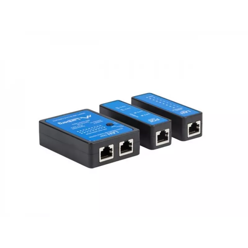 Comprobador de cables de red Lanberg NT-0404 comprobador PoE negro azul