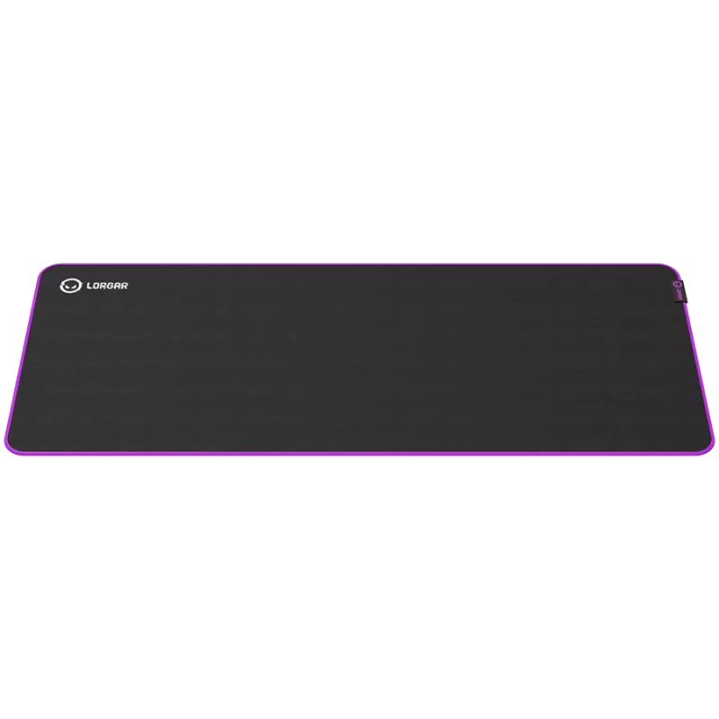 Lorgar Main 319, Alfombrilla gaming para ratón, superficie de alta velocidad, base de goma antideslizante morada, tamaño: 900 mm x 360 mm x 3 mm, peso 0,6 kg