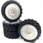 Absima 1 10 Rally Block Ruedas completas Negro 4 uds. (2510062)