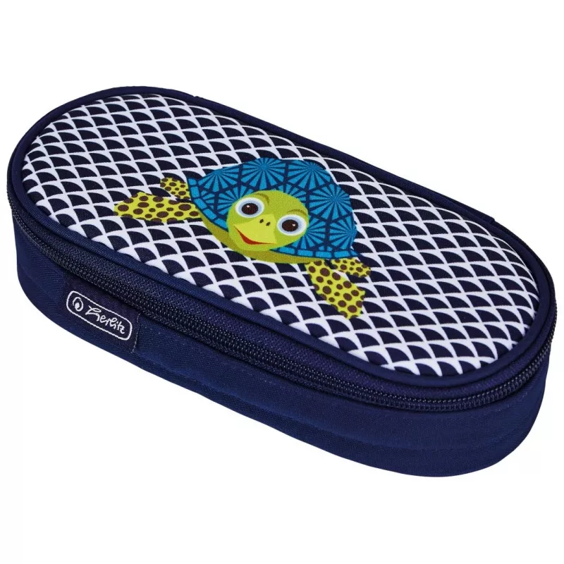 Estuche blando Herlitz 50038435 poliéster azul ancho 215 mm fondo 95 mm alto 60 mm