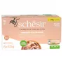 SCHESIR atún con salmón en gelatina - Comida húmeda para gatos - 6x50 g