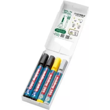 Rotuladores para flipchart Edding 385/380/383 colores surtidos 1,0–5,0 mm grosores de trazo