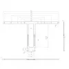 Kit de montaje Hagor 2287 negro para pantallas de 75-86 pulgadas