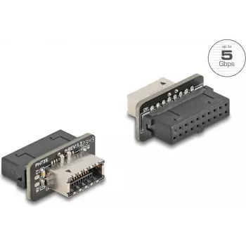 Delock 67238 adaptador USB 5 Gbps, conector pin header a conector interno Type-E Key A