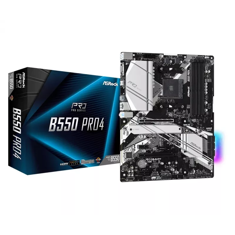 Placa base ASRock B550 PRO4 AMD B550 Socket AM4 ATX
