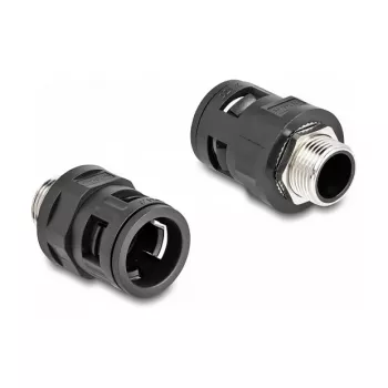 Racor para tubo DeLOCK 60454 M20 rosca exterior de latón negro