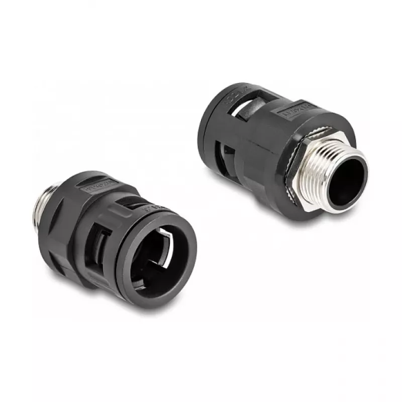 Racor para tubo DeLOCK 60454 M20 rosca exterior de latón negro